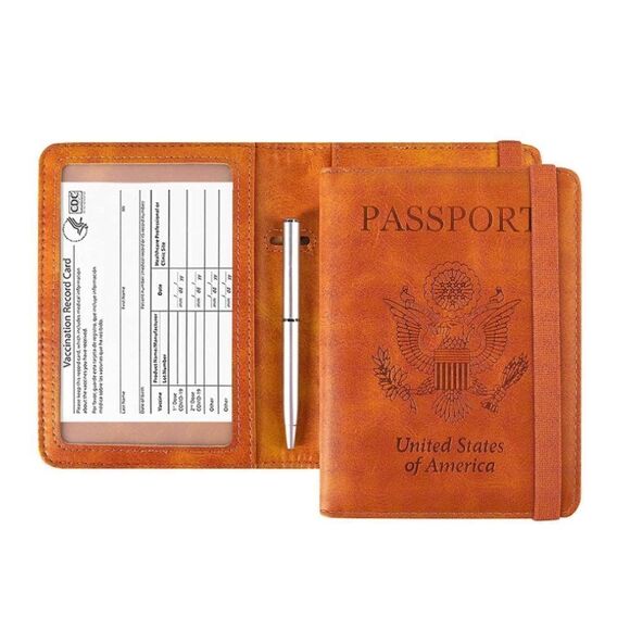 Leather Passport Cover  - Picture 1 of 5